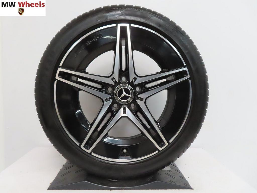 Mercedes C W206 300E 400E 18 inch AMG velgen met all season, Auto-onderdelen, Banden en Velgen, 18 inch, Gebruikt, -, -