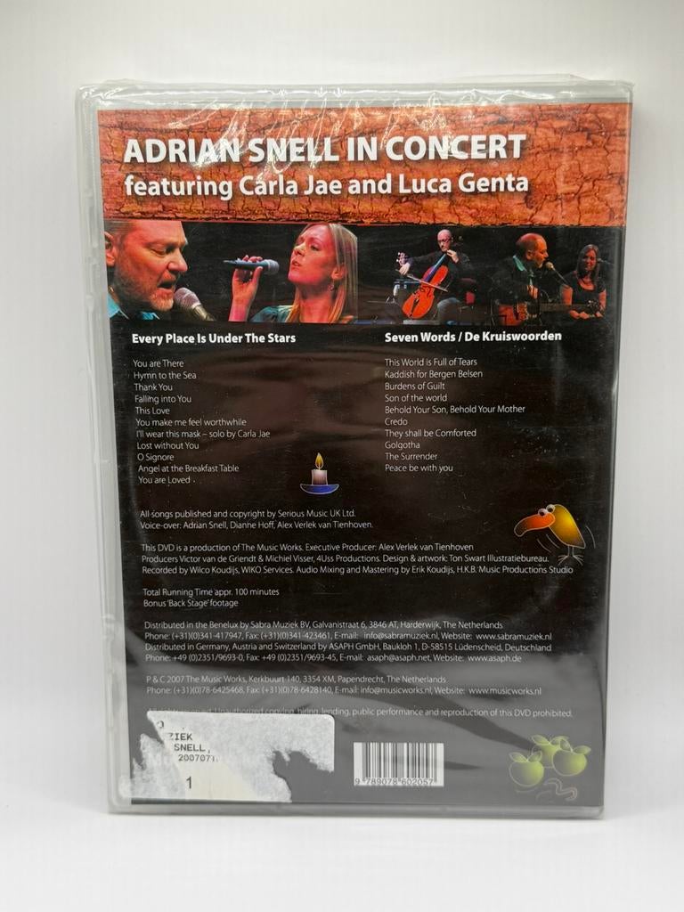 Adrian Snell concert dvd Seven Words NIEUW in seal 001, Verzenden, Nieuw in verpakking
