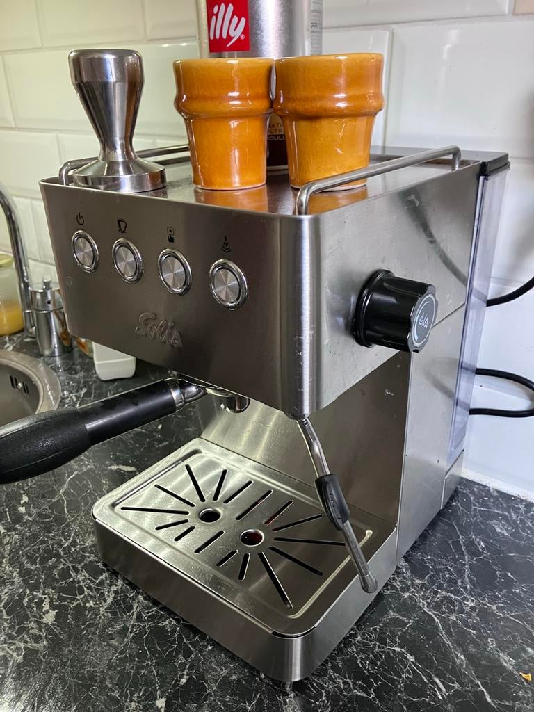 Solis Barista Gran Gusto (1014) Espressomachine, Witgoed en Apparatuur, Koffiezetapparaten, Ophalen, Afneembaar waterreservoir