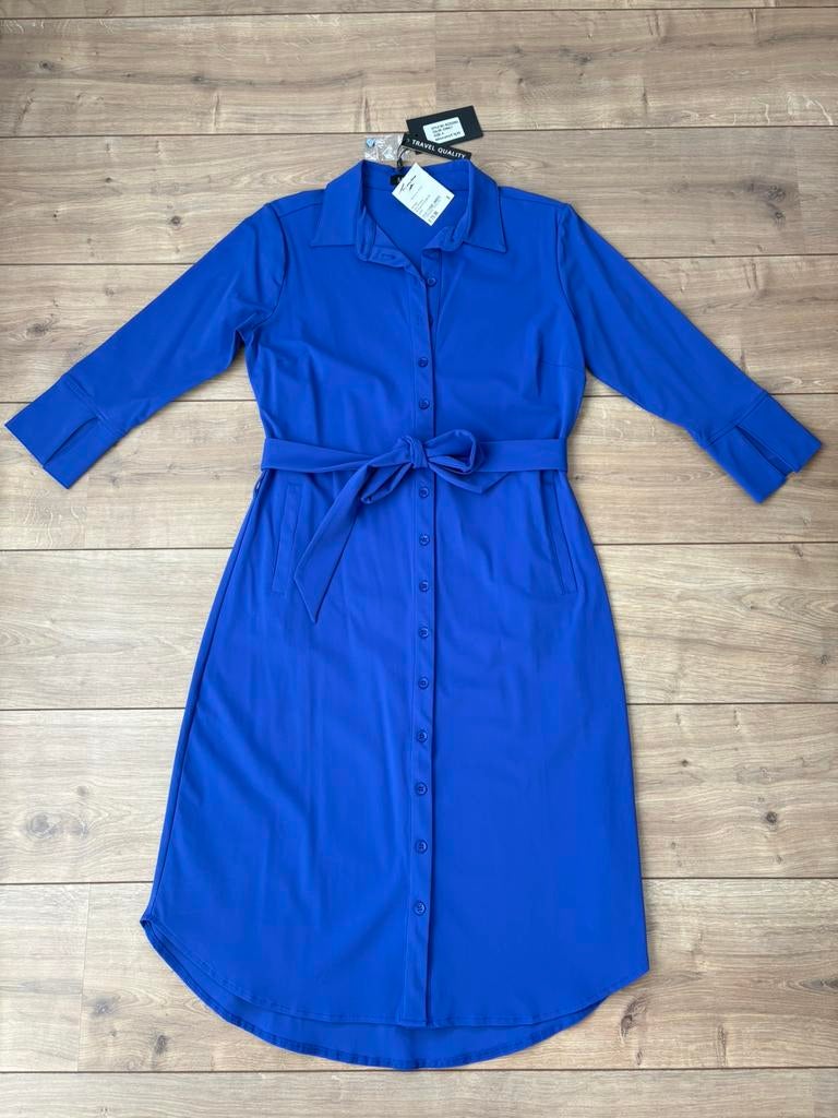 Mi Piace Travel jurk maat S., Blauw, Nieuw, Ophalen of Verzenden, Knielengte