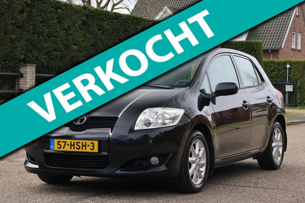 Toyota Auris 1.6-16V Sol | NAVI | CLIMA | CRUISE | TREKHAAK, 450 kg, Gebruikt, 4 cilinders, Zwart