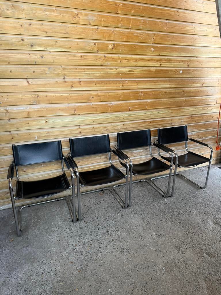 MG5 Marcel Breuer & Mart Stam for Matteo Grassi look stoelen, Ophalen of Verzenden, Zo goed als nieuw, Zwart