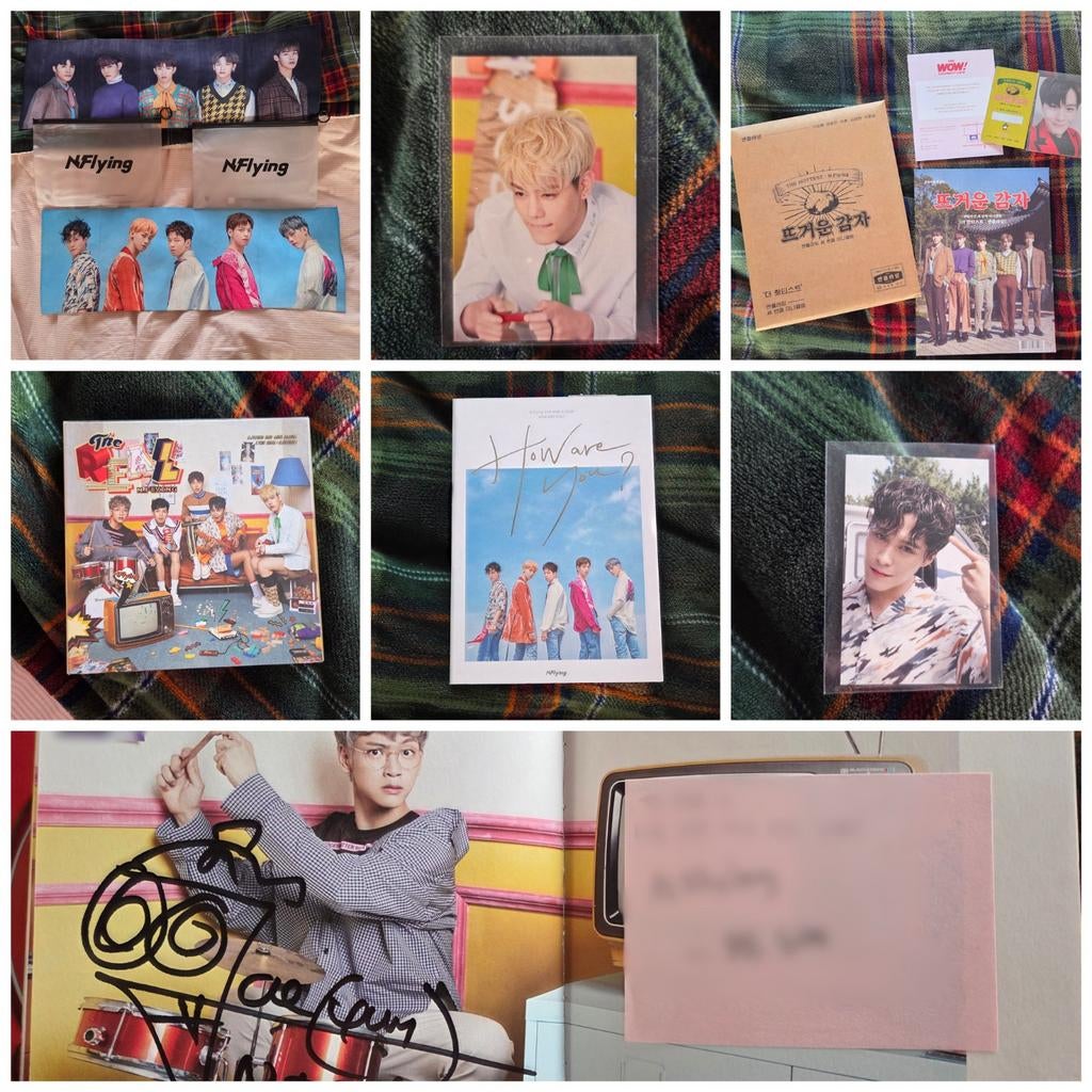 Kpop N.Flying Slogans, Signed Albums, (Broadcast) Photocard, Ophalen of Verzenden, Zo goed als nieuw, Aziatisch