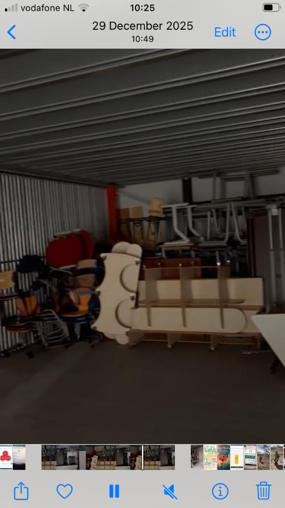 School meubilair, Ophalen, Gebruikt