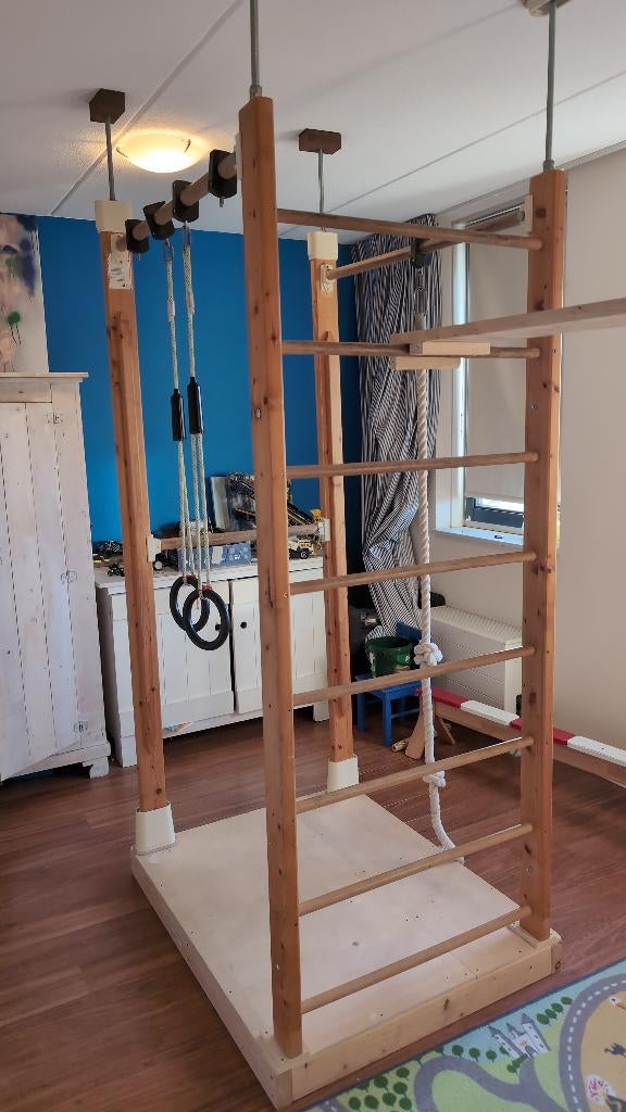 Klimrek binnen, Kinderen en Baby's, Speelgoed | Houten speelgoed, Ophalen, Zo goed als nieuw, Overige typen