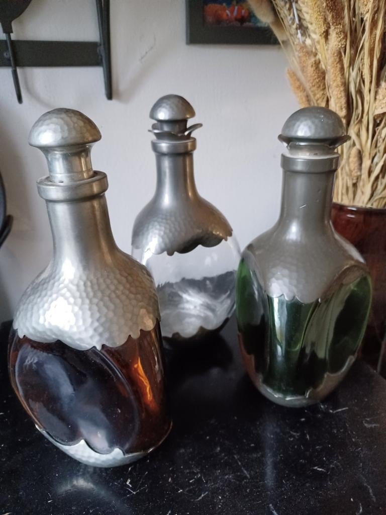 Karaffen uit ca. 1920, Antiek en Kunst, Antiek | Glas en Kristal, Ophalen of Verzenden