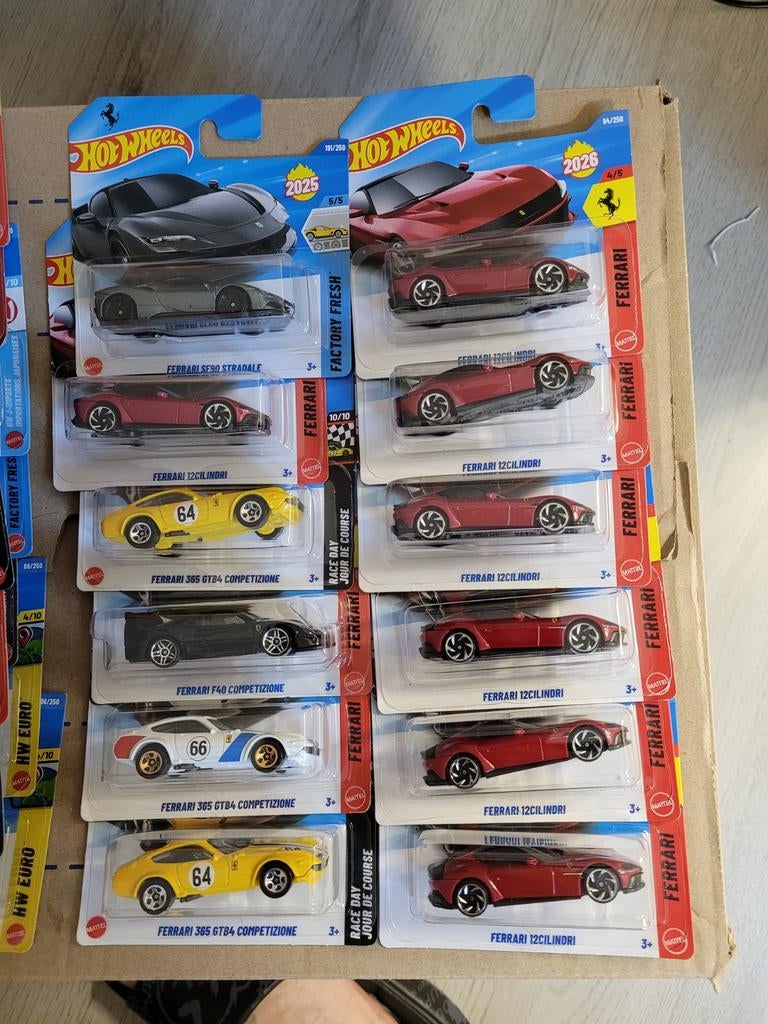Hot wheels ferrari modellen nieuw, Ophalen of Verzenden, Nieuw, Auto