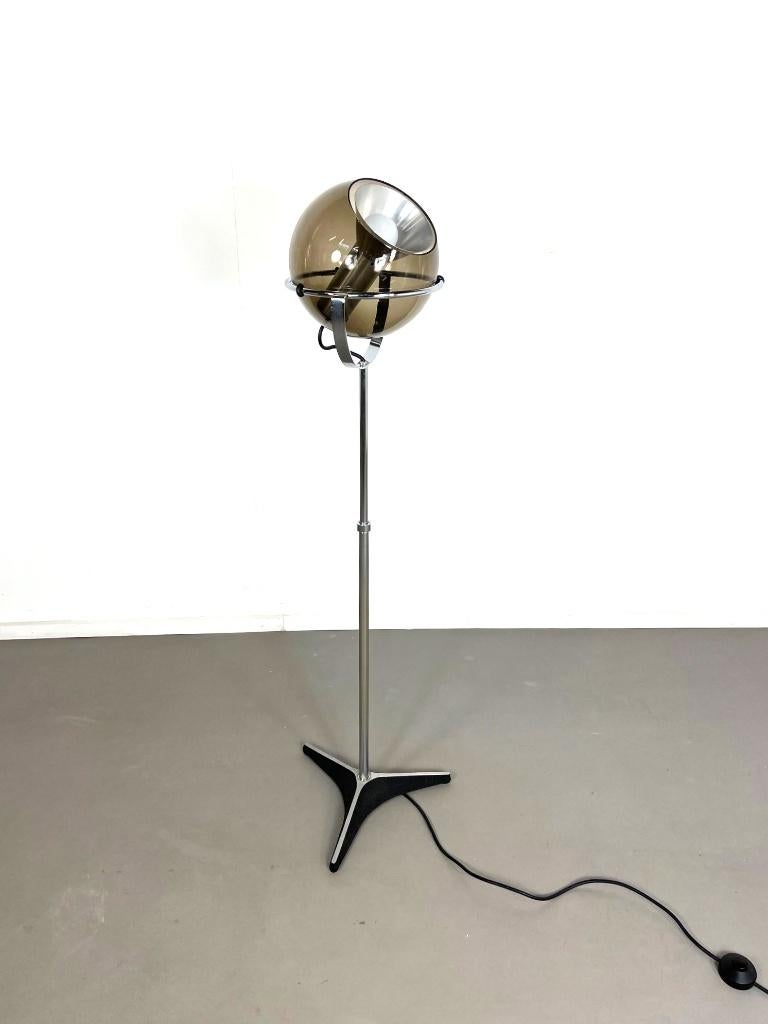 Globe vloerlamp van Frank Ligtelijn voor Raak Amsterdam 1961, Huis en Inrichting, Ophalen, Gebruikt, 150 tot 200 cm