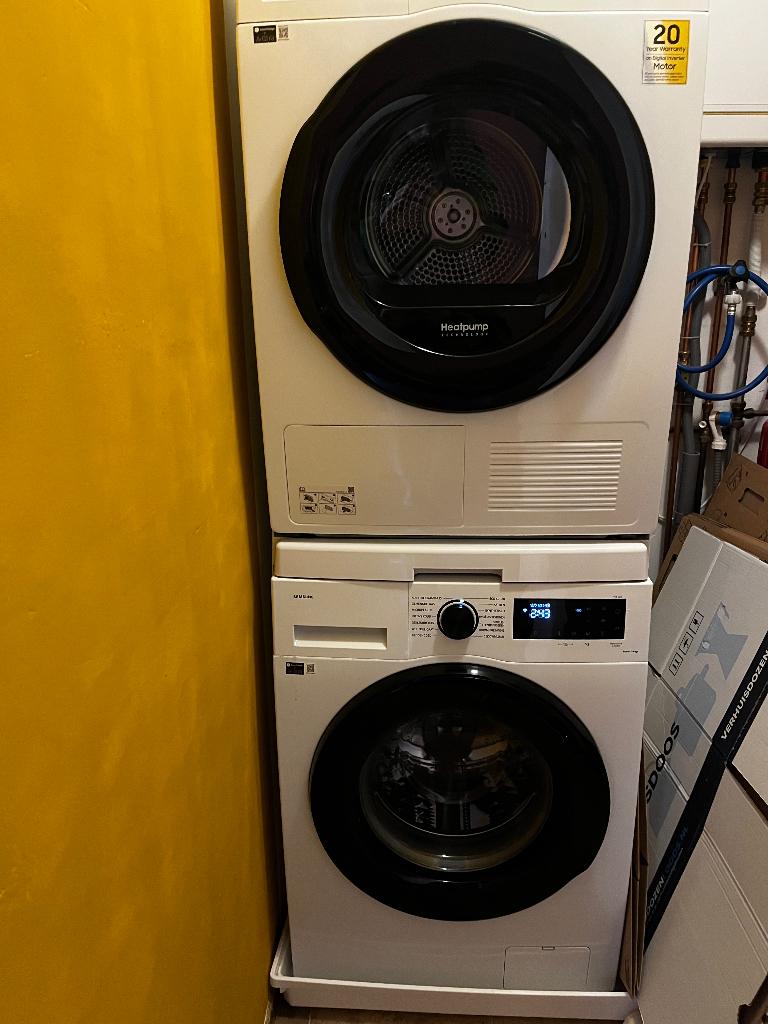 Samsung wasmachine en droger 9kg, Witgoed en Apparatuur, Wasmachines, Ophalen, 1200 tot 1600 toeren, Gebruikt, 8 tot 10 kg