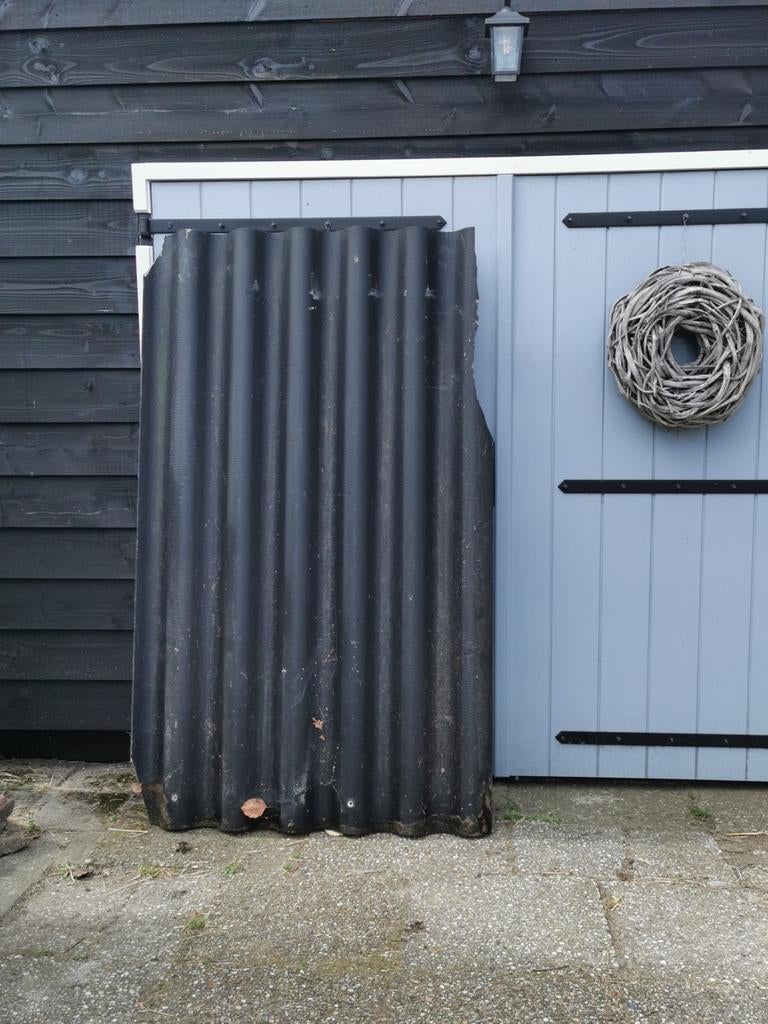 4x golfplaat zwart 183x110 cm, Doe-het-zelf en Verbouw, Dakpannen en Dakbedekking, Ophalen
