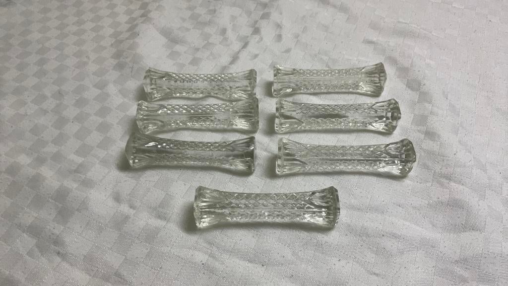 Geslepen messenleggers, brocante, Ophalen of Verzenden