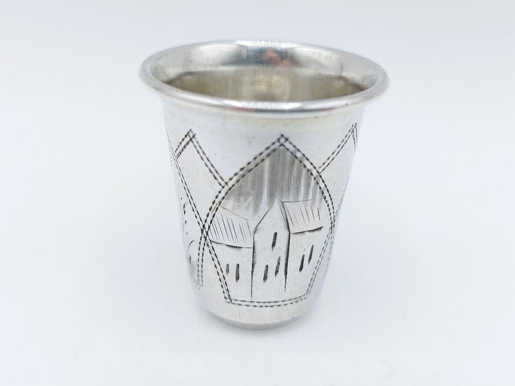Zilveren kiddush beker, S. Tipograf, Warschau, ca. 1900