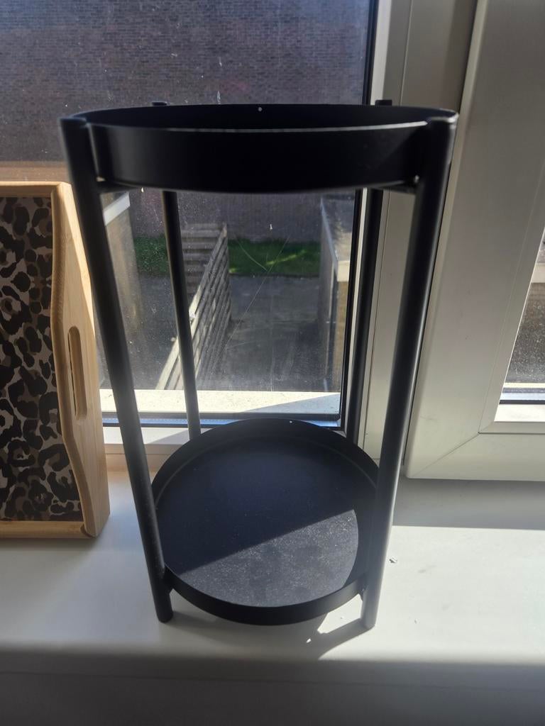 Zwarte planten etagere, Ophalen of Verzenden, Gebruikt