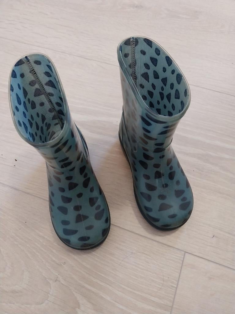 Hema groen met zwarte stippen laarsjes, Kinderen en Baby's, Ophalen, Jongen of Meisje, Hema, Laarzen