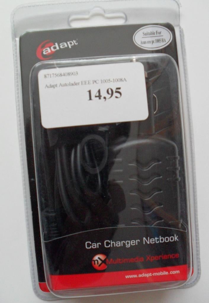 Adapt Car Charger Netbook, Computers en Software, Laptop-opladers, Nieuw, Ophalen