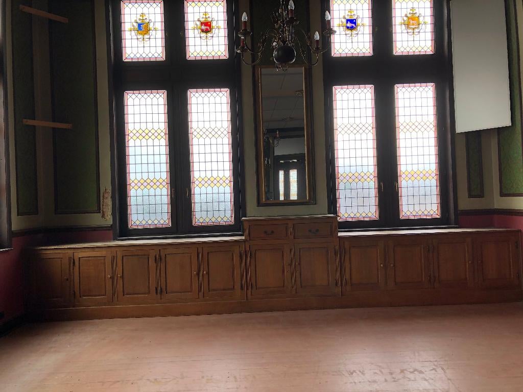 Vintage dressoir, Gebruikt, Met deur(en), Eikenhout, 200 cm of meer