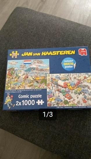 Jan van Haasteren 2 x 1000 stuks, Ophalen of Verzenden, 500 t/m 1500 stukjes, Zo goed als nieuw