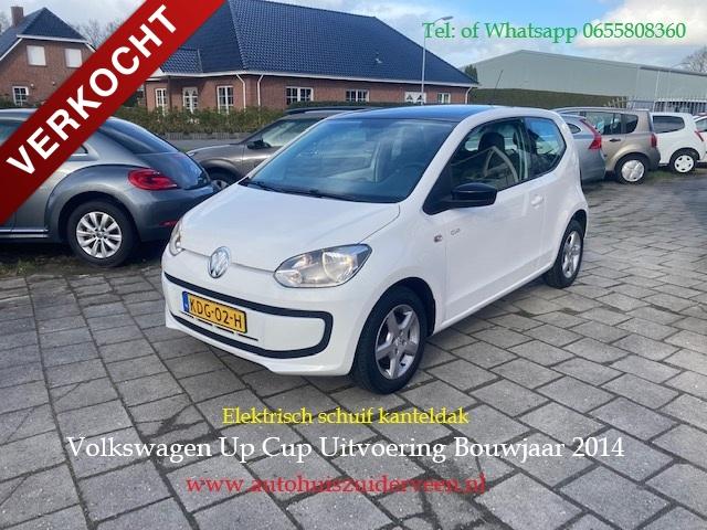 Volkswagen Up! 1.0 3-DRS Cup Uitvoering Airco Lm Vlg, Euro 5, Stof, Gebruikt, Up!