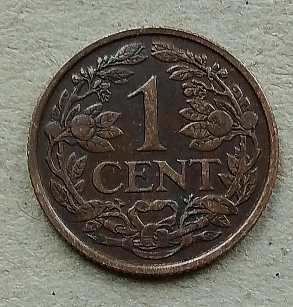 Nederland, 1 cent 1922, Ophalen of Verzenden, Koningin Wilhelmina, 1 cent, Losse munt