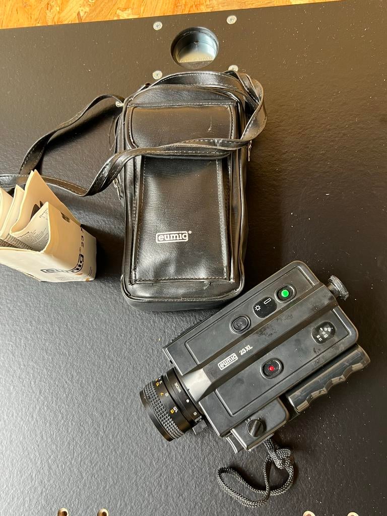 Eumig 23 XL filmcamera met tas, Ophalen of Verzenden, 8mm, Camera