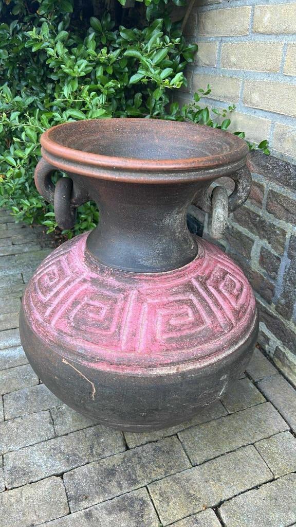 Grote pot met ringen – sober en opvallend, Ophalen, Overige kleuren, 50 tot 75 cm, Aardewerk of Porselein