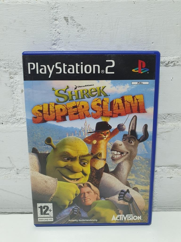 Shrek Super Slam Ps2/PlayStation 2 (CIB), Gebruikt, Vechten, ., Eén computer