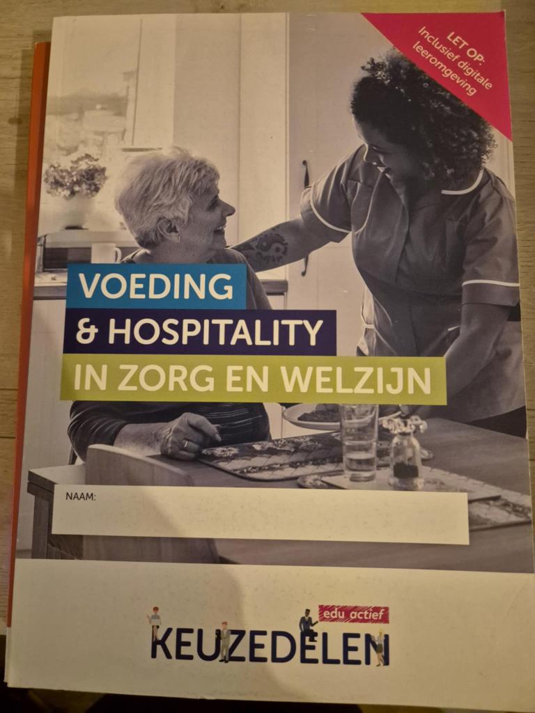 9789037258905 - Voeding & Hospitality Zorg en Welzijn, Boeken, Studieboeken en Cursussen, Ophalen of Verzenden, Beta, Zo goed als nieuw