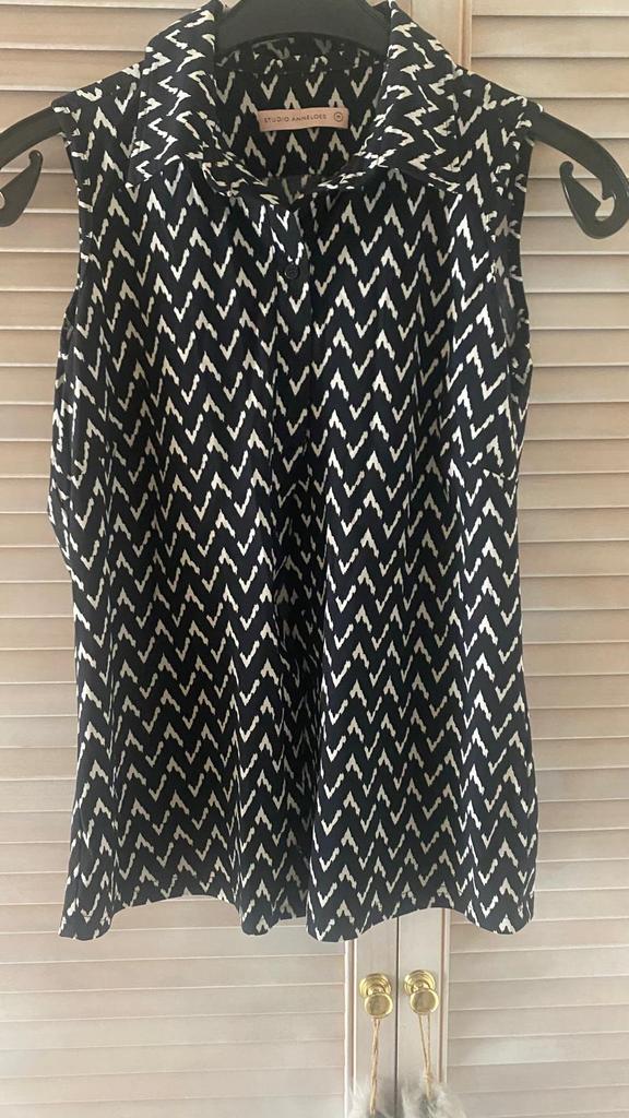 Studio Anneloes blouse M, Ophalen, Zo goed als nieuw, Maat 38/40 (M), Zwart