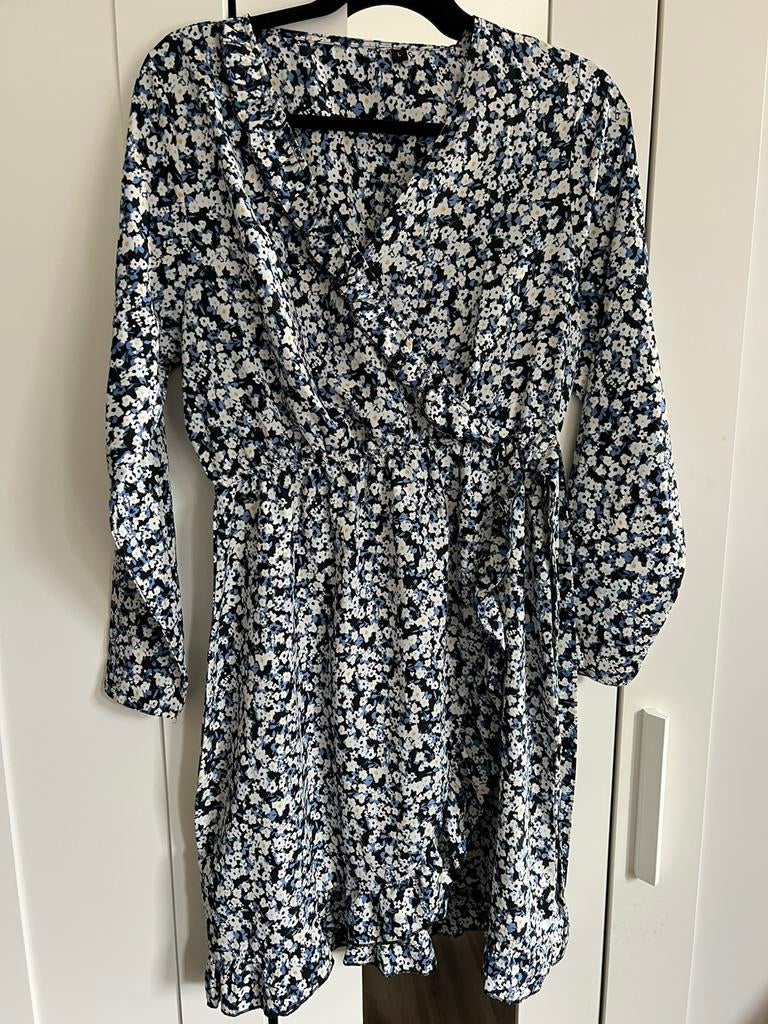 Zara katoenen bloem jurk maat M nieuw, Maat 38/40 (M), Blauw, Ophalen of Verzenden, Zo goed als nieuw