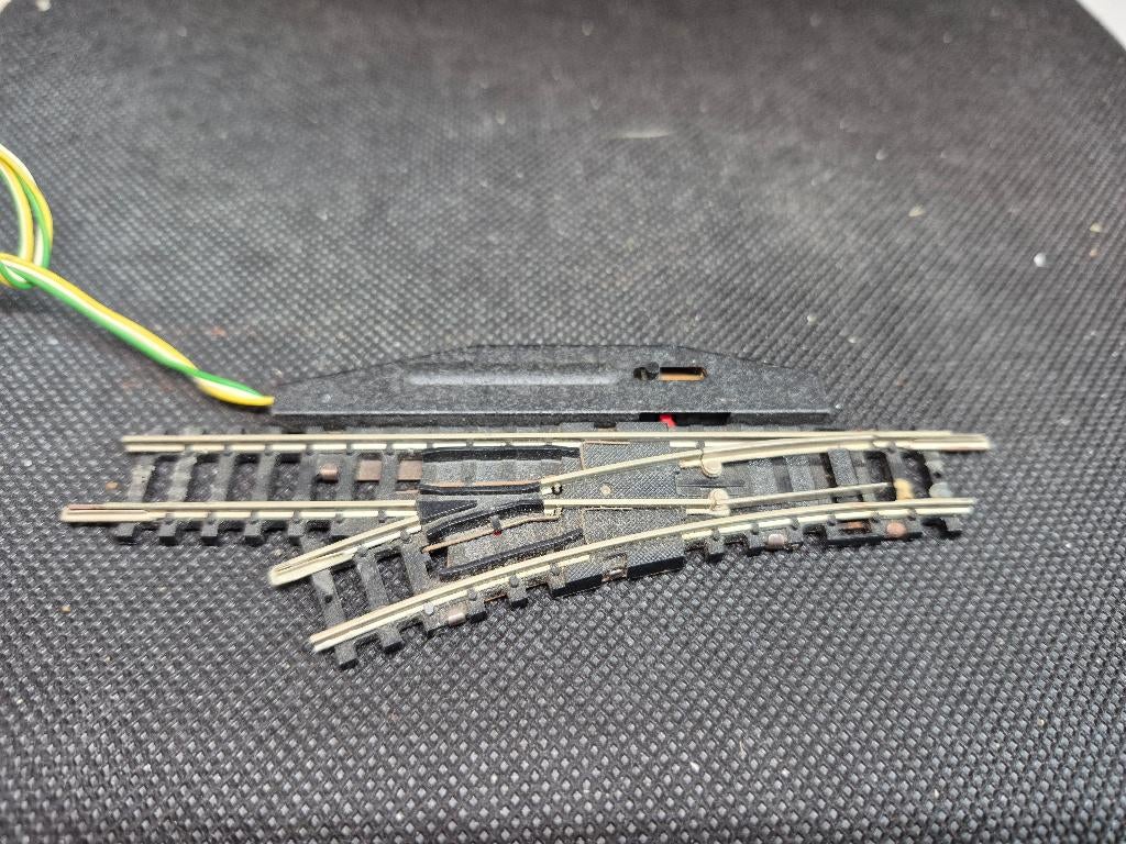 Minitrix 4961 - electr. wissel L R1 30gr (16522), Gebruikt, Gelijkstroom, Trix, Rails