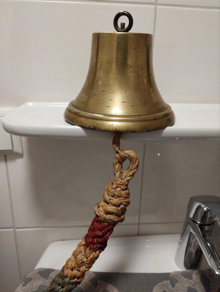 Oude bronzen scheepsbel, Ophalen of Verzenden