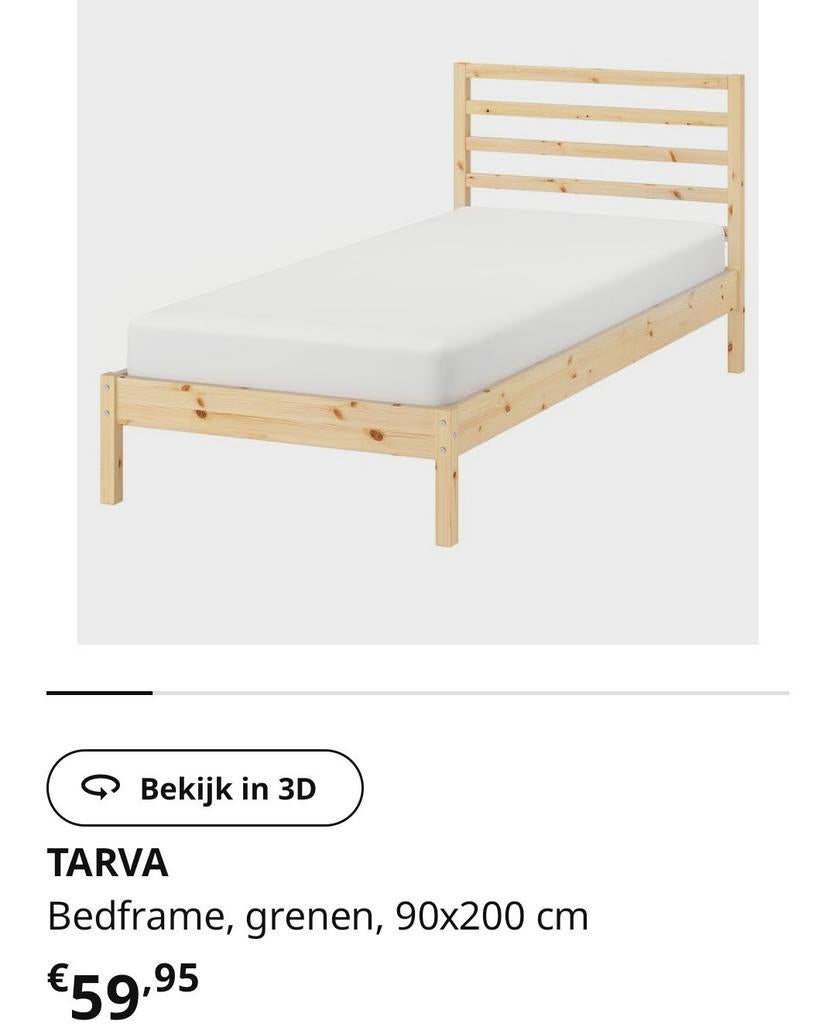 IKEA eenpersoonsbed, Ophalen, 90 cm, Eenpersoons, Zo goed als nieuw