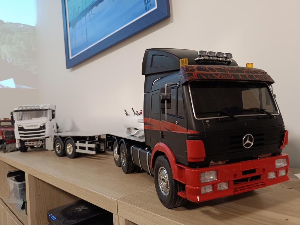 Tamiya Mercedes bakwagen, Elektro, Schaal 1:14, Nieuw, Ophalen of Verzenden