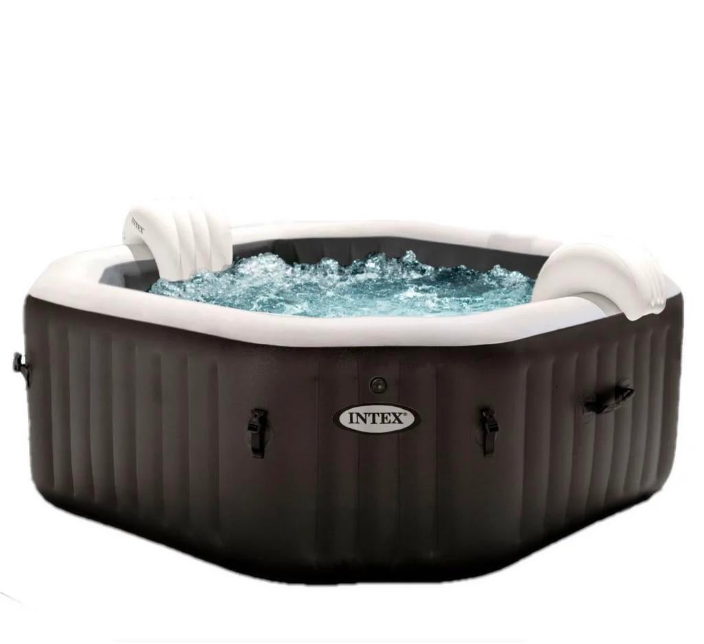 Intex Pure Spa opblaasbare jacuzzi voor 4 personen, Tuin en Terras, Ophalen, Gebruikt, Opblaasbaar