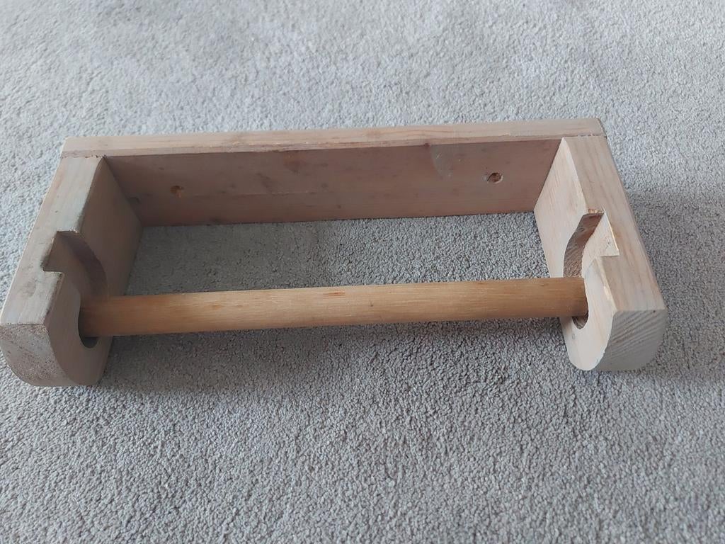 Keukenrol houder Vintage - kan geschilderd worden, Ophalen of Verzenden