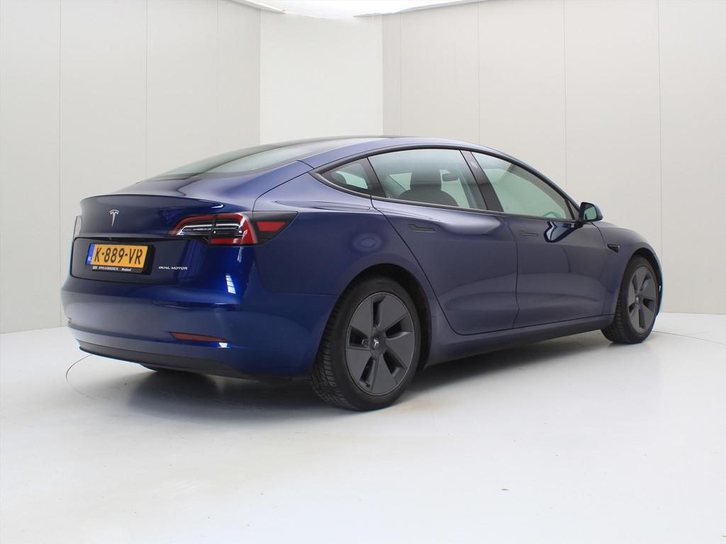 Tesla Model 3 Long-Range AWD 351pk 75 kWh FACELIFT [ WARMTEP, Automaat, Gebruikt, Zwart, Blauw