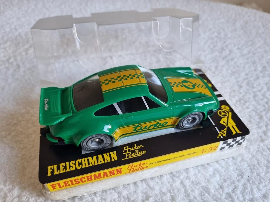 Fleischmann 3225 Porsche 911 Turbo groen, NIEUW met OVP, Ophalen of Verzenden, Nieuw, Elektrisch, Fleischmann