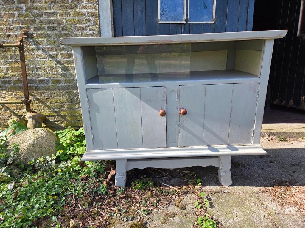 Vintage Theekastje - Charmant en Functioneel, Antiek en Kunst, Antiek | Meubels | Kasten, Ophalen of Verzenden