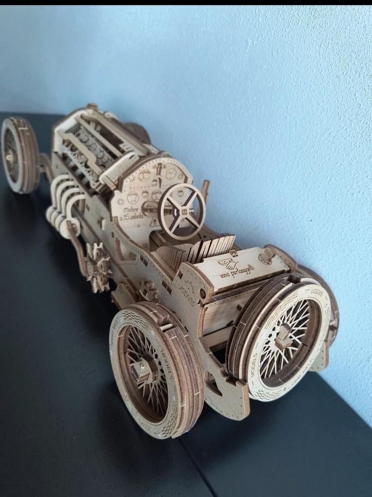 UGears Houten Oldtimer Modelauto - Italiaans Design, Ophalen of Verzenden, Groter dan 1:32, Auto, Overige merken