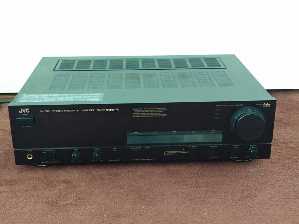 JVC versterker AX555 AX-555 2x90watt z.g.a.n, JVC, Ophalen of Verzenden, Zo goed als nieuw, 60 tot 120 watt