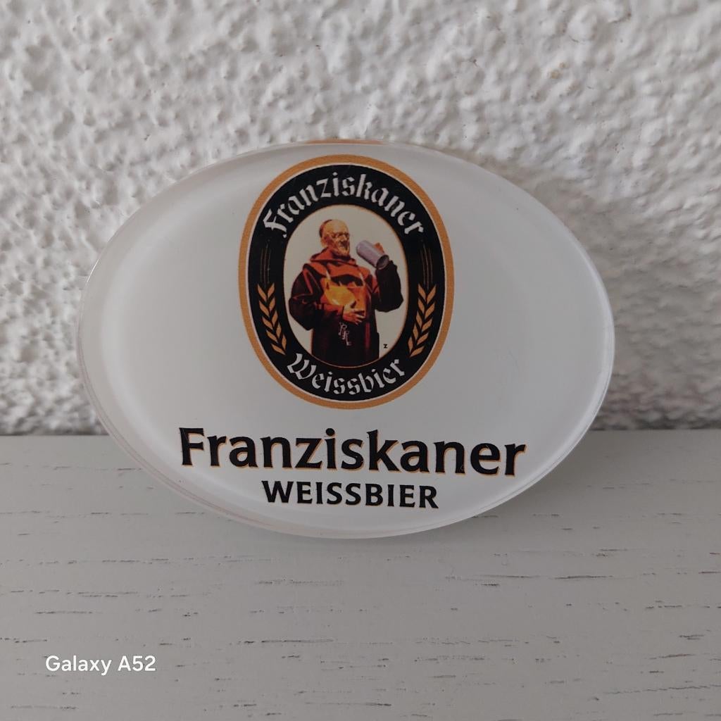 Tap lens Franziskaner Weissbier, Ophalen of Verzenden, Zo goed als nieuw, Glas of Glazen, Overige merken