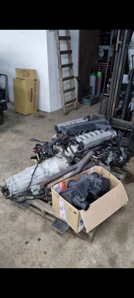 BMW M73B50 V12 E38 750i Motorblok en automaat complete swap, Ophalen, Gebruikt, BMW