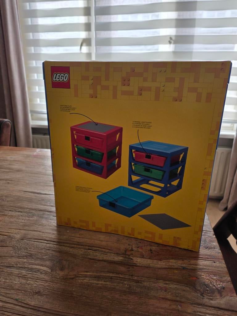 Lego Opbergbak met 3 Lades - Ideaal voor Sorteren, Ophalen of Verzenden