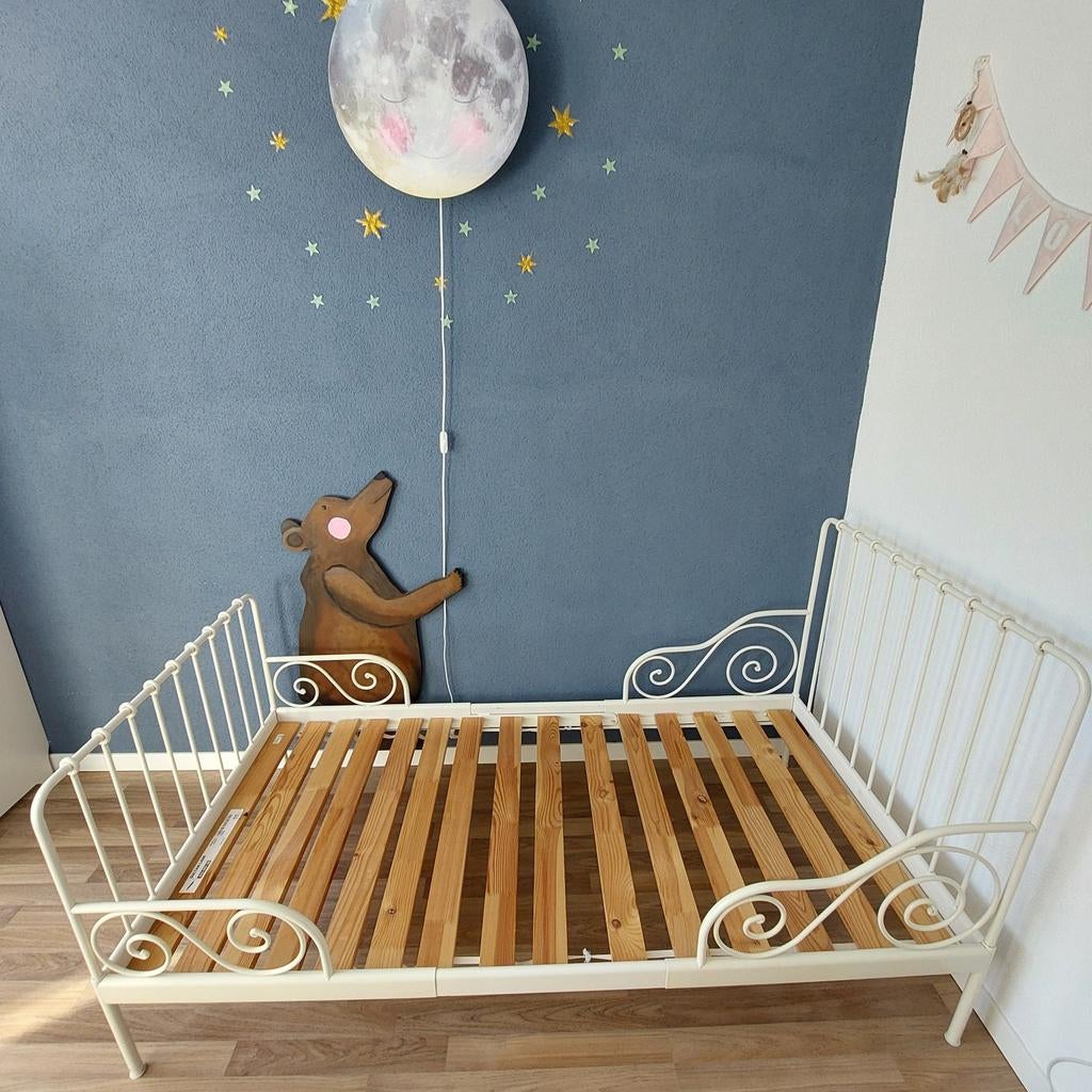 Peuter/kleuter meegroei bed met lattenbodem Ikea, Ophalen, Gebruikt, 70 tot 85 cm, Matras