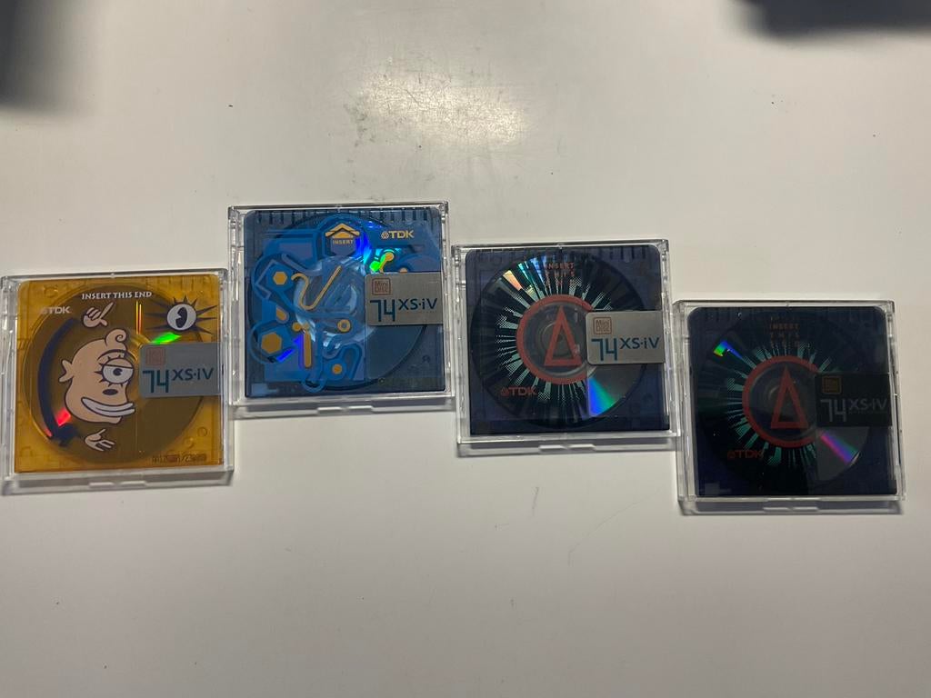 Minidisc’s TDK SPECIALE UITGAVE, 4X  74 minuten, Ophalen of Verzenden