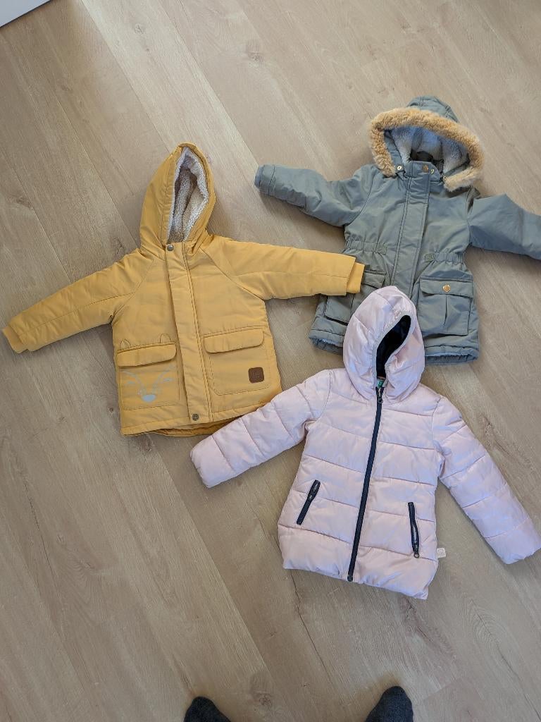 Pakket van 3 winterjassen meisjes (maat 98) Benetton & Dopod, Ophalen of Verzenden, Gebruikt, Maat 98