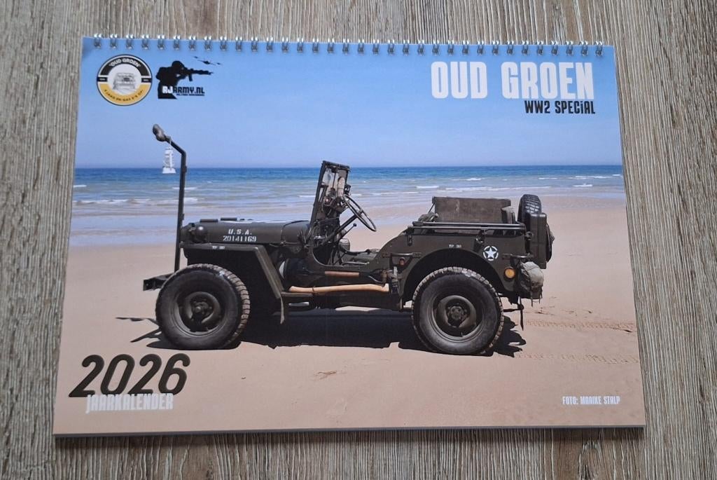 WW2 voertuigen Kalender 2026 – Exclusief bij RJarmy!, Ophalen of Verzenden, Landmacht, Overige gebieden, Foto of Poster