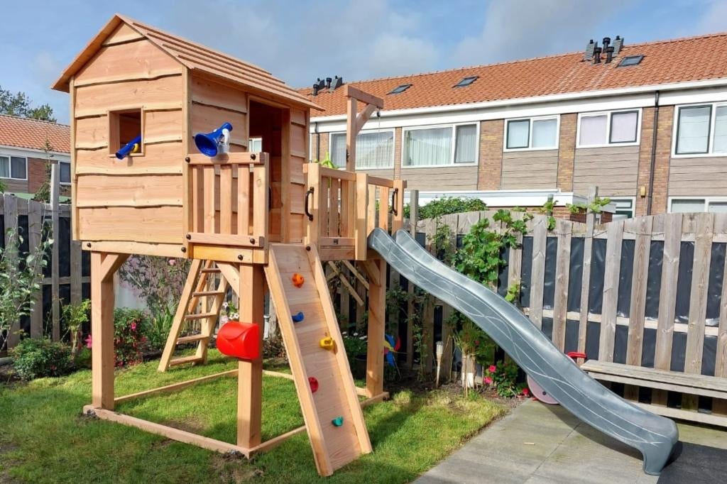 BOOMHUT BOSHUIS speeltoren speelhuis klimtoren speeltoestel, Kinderen en Baby's, Speelgoed | Buiten | Speeltoestellen, Ophalen