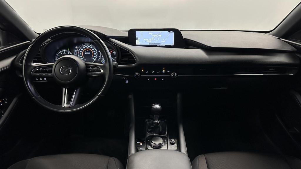 Mazda 3 2.0 e-SkyActiv-X M Hybrid 186 Comfort NAVI TREKHAAK, Voorwielaandrijving, 1998 cc, Stof, Gebruikt