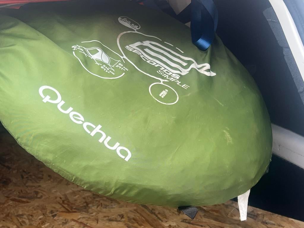 Werptent quechua 1 persoons, Caravans en Kamperen, Ophalen of Verzenden, Zo goed als nieuw, Tot en met 2